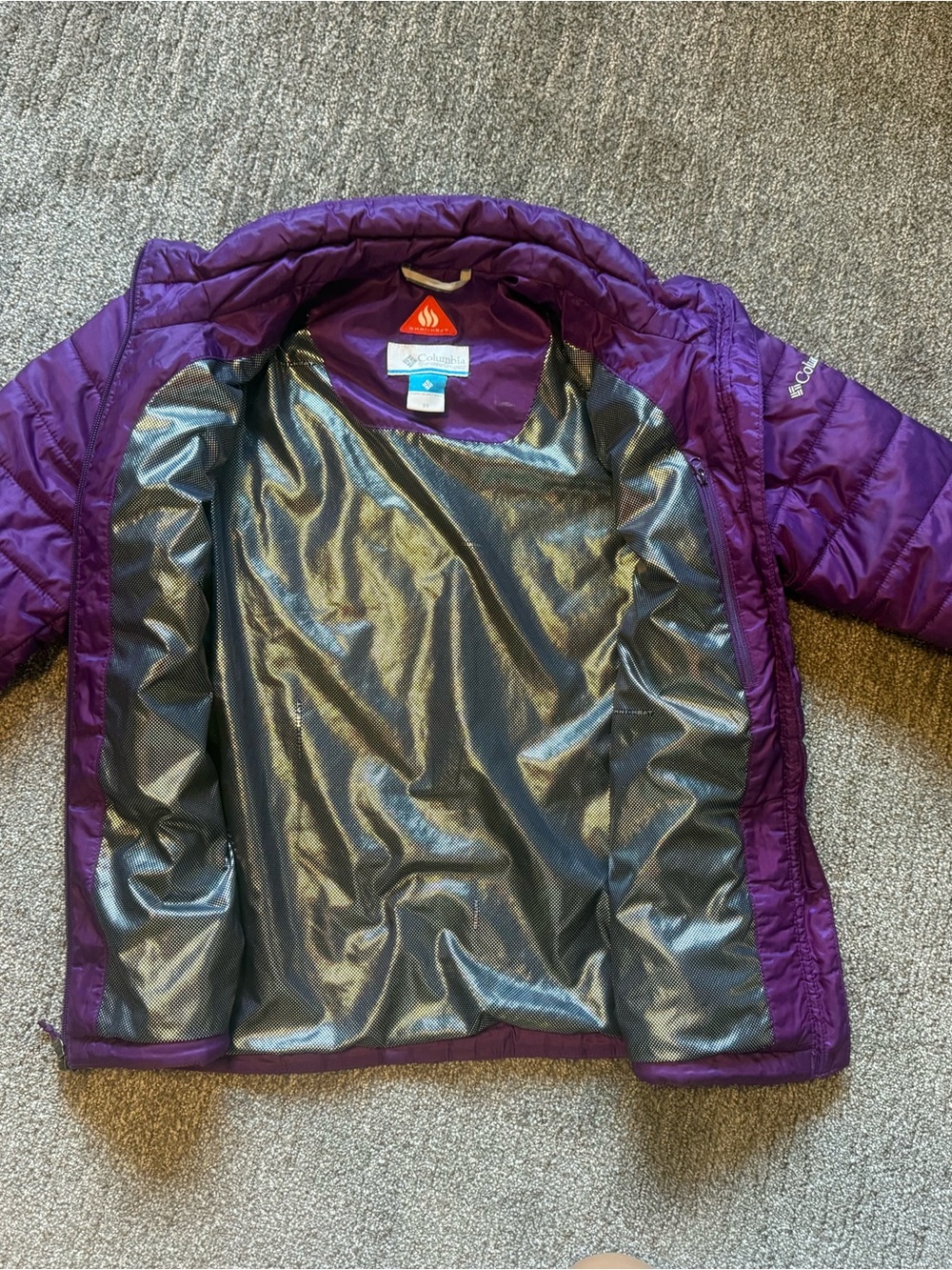 Columbia Purple Girls' Lightweight Puffer Jacket